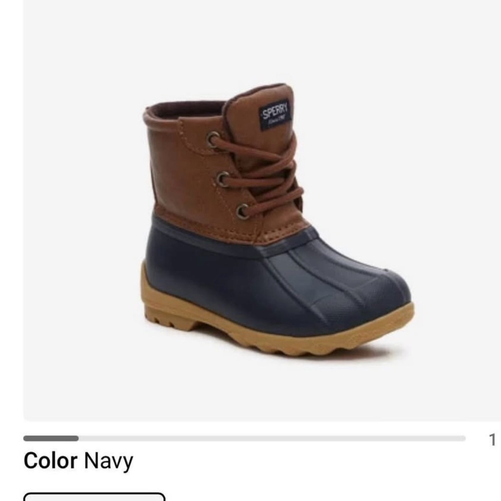 Sperry Kids' Navy and Brown Adventure Boots